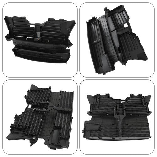Solid Spare For Ford Lincoln MKX 2016-18 2.7L 3.7L FA1Z8475C Radiator Grille Shutter W/Motor