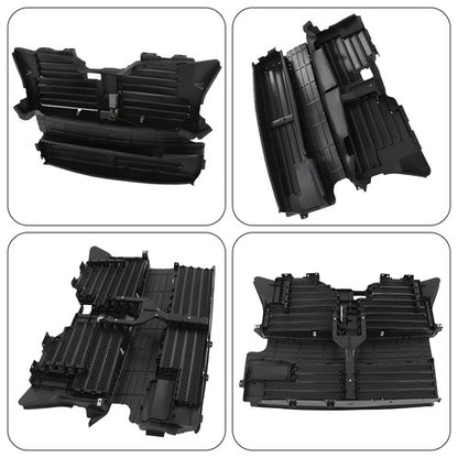 Solid Spare For Ford Lincoln MKX 2016-18 2.7L 3.7L FA1Z8475C Radiator Grille Shutter W/Motor