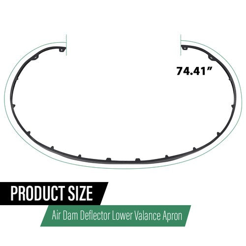 Solid Spare Fit For 2014-2016 Hyundai Elantra Air Dam Deflector Lower Valance Apron Front