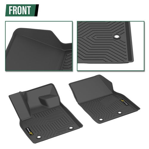 Solid Spare TPE Floor Mats+Cargo Liner Fit For 2021-2024 Ford Mustang Mach E All Weather