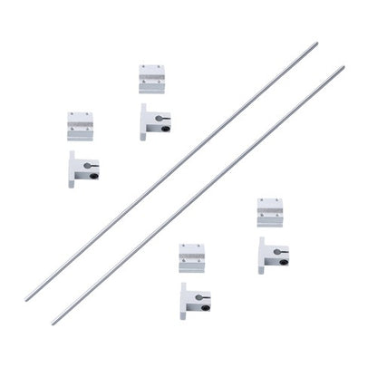 Solid Spare 2 Pcs 850mm Linear Motion Rail Guide with 4 PCS SCS8UU Bearings SK8 Rail Support