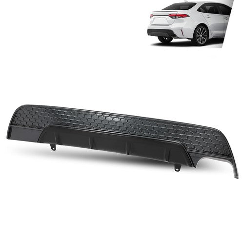 Solid Spare Fit For 20-22 Toyota Corolla SE XSE Rear Bumper Lower Valance Honeycomb Cover
