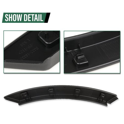 Solid Spare Fit For 12-2019 Land Rover Range Rover Evoque Rear Wheel Front Arch Door Molding