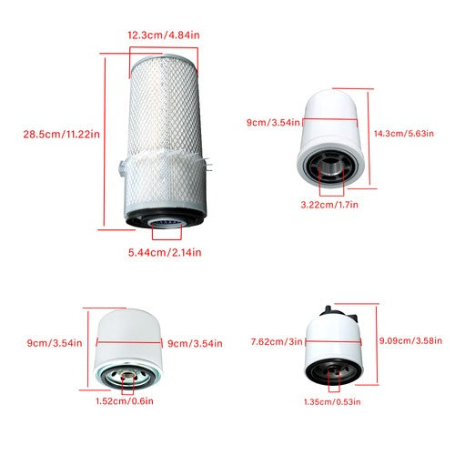 Solid Spare Maintenance Filter Kit for Bobcat 753 763 763 773 Air Hydraulic Fuel Oil Filter