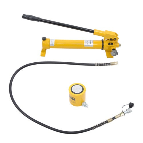 Solid Spare 30 Ton Hydraulic Jack Air Pump Lift Portable Power Ram Repair Tool+Hand Pump