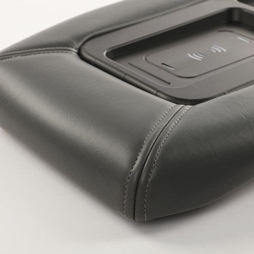 Solid Spare Fit For 2001-2007 Silverado Sierra Center Console Armrest Wireless Charging Gray