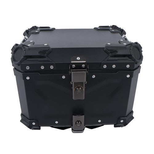 Solid Spare Waterproof Trunk Luggage Storage Case with Safety Lock Motorcycle Top Box 45L