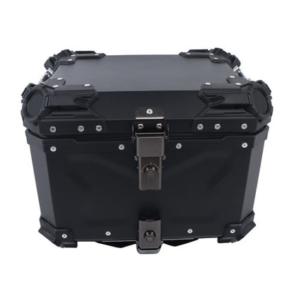 Solid Spare Waterproof Trunk Luggage Storage Case with Safety Lock Motorcycle Top Box 45L
