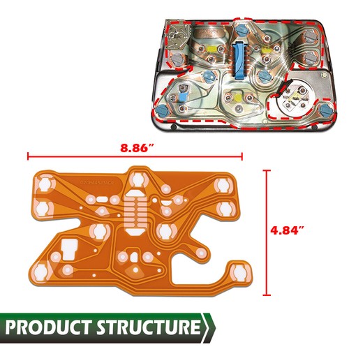 Solid Spare Fit For 1977-1982 Chevrolet C3 Corvette Console Printed Circuit Board # 25015147