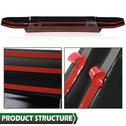 Solid Spare Fit For 20-23 Land Rover Defender 90 / 110 Rear Roof Spoiler Wing Glossy Black