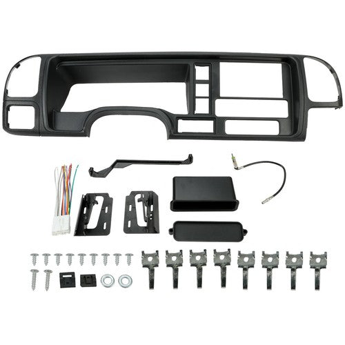 Solid Spare Car Radio Stereo Double Din Dash Kit Panel Wire Harness FOR 95-02 GMC Truck SUV