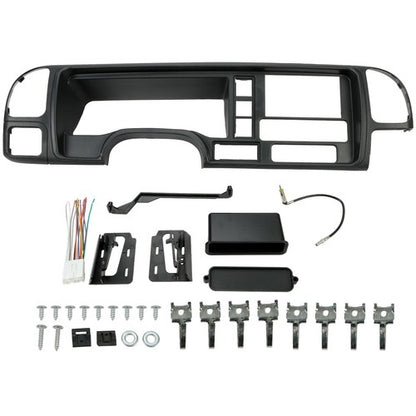 Solid Spare Car Radio Stereo Double Din Dash Kit Panel Wire Harness FOR 95-02 GMC Truck SUV