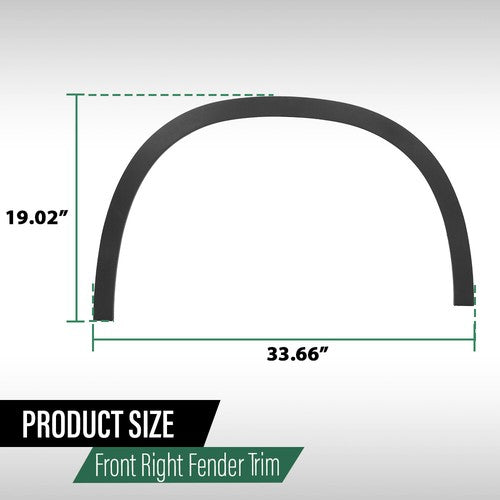 Solid Spare Front Right Fender Trim Wheel Arch Molding Fit For 15-20 Mercedes Benz GLA250