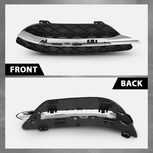 Solid Spare Fit For 2012-2015 Mercedes Benz C-Class Daytime Running Light Cover Left+Right