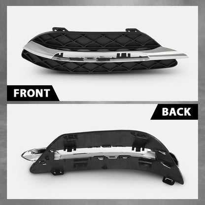 Solid Spare Fit For 2012-2015 Mercedes Benz C-Class Daytime Running Light Cover Left+Right