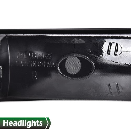 Solid Spare LED DRL Chrome Amber Headlights+Bumper Lamps Fit For 1999-2007 GMC Sierra/Yukon