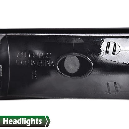 Solid Spare LED DRL Chrome Amber Headlights+Bumper Lamps Fit For 1999-2007 GMC Sierra/Yukon