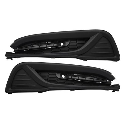 For 2013-2015 Honda Civic Textured Pair Fog Light Cover HO1039113 HO1038113
