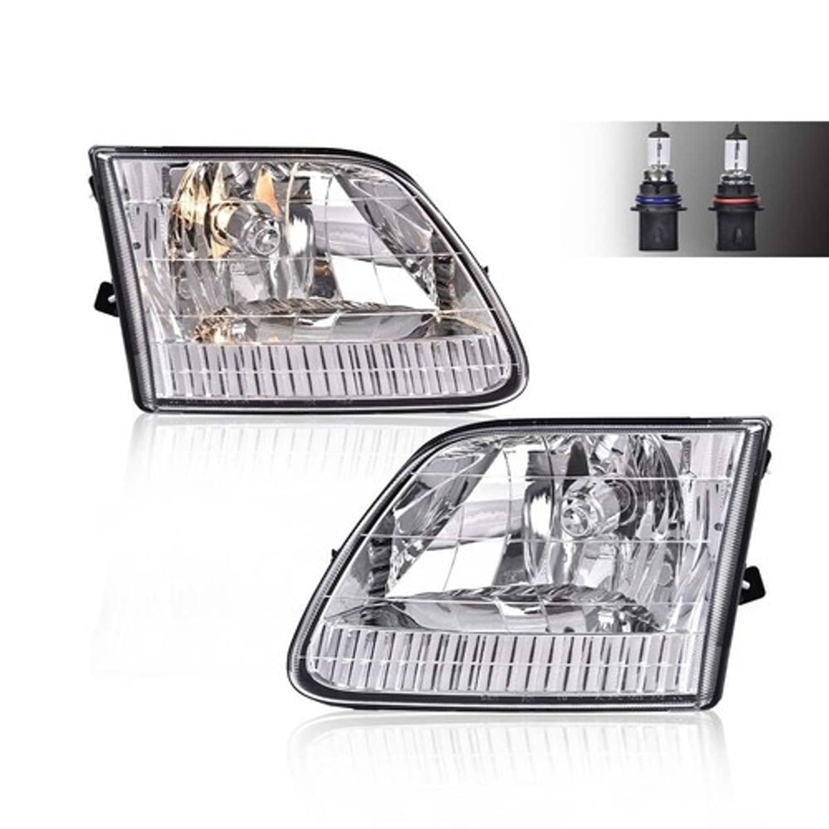 Solid Spare Fit For Ford 97-03 F-150/97-99 F-250/97-02 Expedition Headlights Left & Right