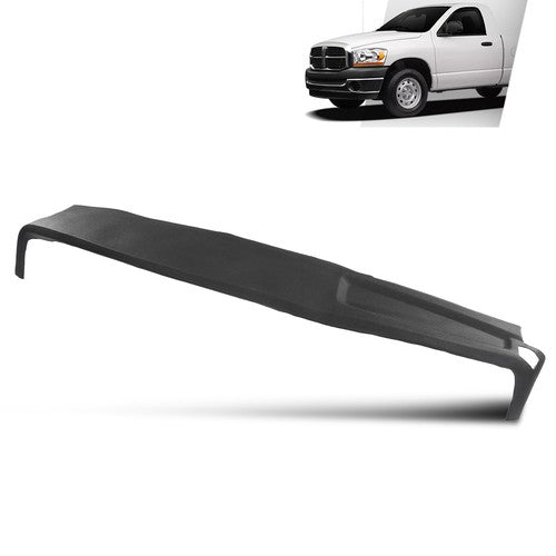 Solid Spare Fit For 02-05 Dodge Ram 1500 2500 3500 TPE Dash Cover Dash Board Overlay Black