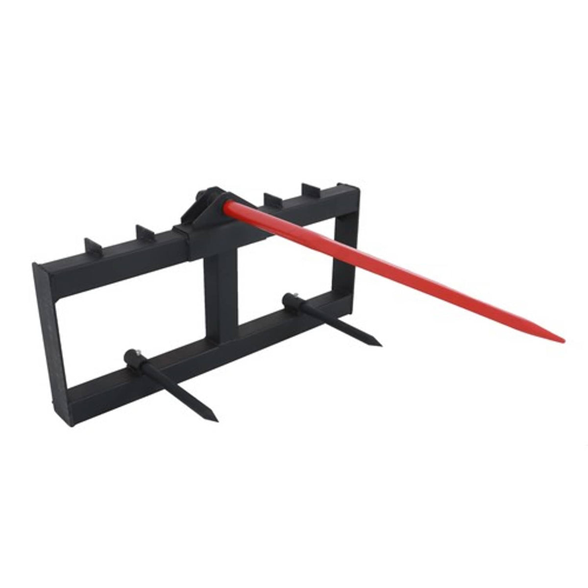 Solid Spare Skid Steer 49" Hay Bale Spear Attachment Heavy Duty Tractor Bale Handling Hitch