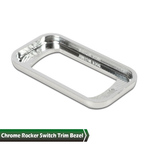 Solid Spare 3pcs Chrome Rocker Switch Trim Bezel Fit For Peterbilt Kenworth Freightliner
