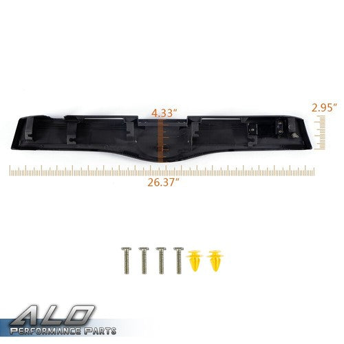 Solid Spare Fit For 04-2009 Toyota Prius Rear Tailgate Liftgate Handle Garnish Smooth Black