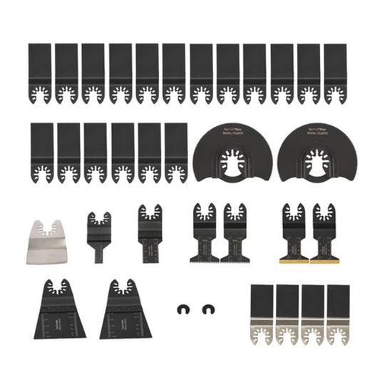 Solid Spare Oscillating Saw Blades Combination Multitool Kit for Wood Metal 35 PCS