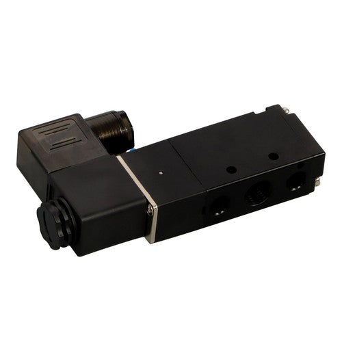 Solid Spare Solid Pneumatic Solenoid Valve 5 way 2 Position 1/4 in DC 24V Junction Box