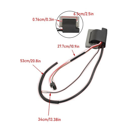 Solid Spare Ignition Coil 1012520 Fits For Club Car DS Golf Cart 341cc 1984-1989