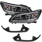 Solid Spare Fit For 13-2015 Honda Accord Sedan Projector Headlights+Bracket Mounting Support