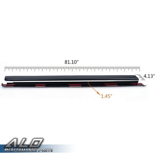 Solid Spare Fit For 99-2006 Silverado / Sierra 6'6" Bed Rail Caps Panel Top Protector Black
