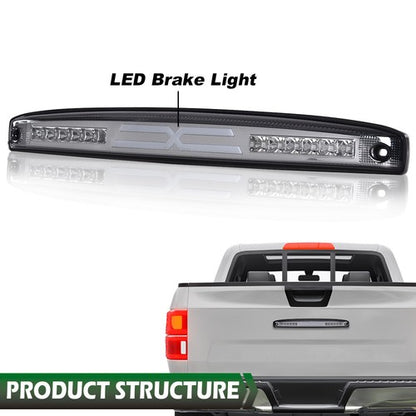 Solid Spare Fit For 03-06 Dodge Ram 2500 3500 LED Rear Center Tailgate Brake Light Smoke
