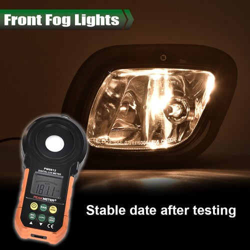 Solid Spare Bumper Fog Lights Driving Lamps W/ Bulbs Fit For 2008-2017 Freightliner Cascadia
