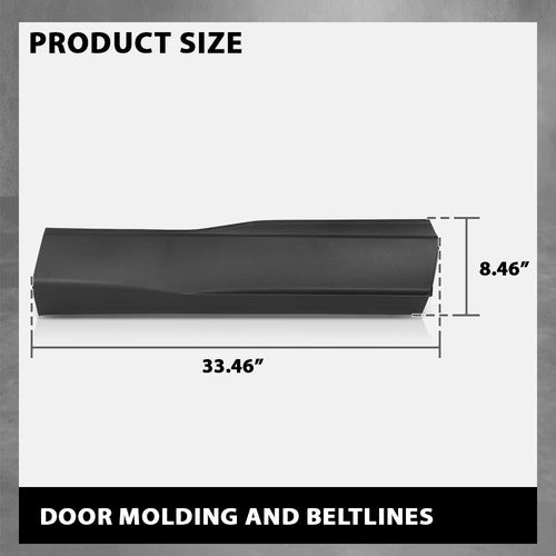 Solid Spare Door Molding And Beltlines Rear Right Fit For Ford Edge 15-23 FT4Z5825556AB