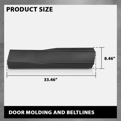 Solid Spare Door Molding And Beltlines Rear Right Fit For Ford Edge 15-23 FT4Z5825556AB