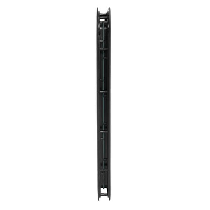 Solid Spare Black RV Entry Entrance Door Window For RV Camper Cargo Truck Trailer