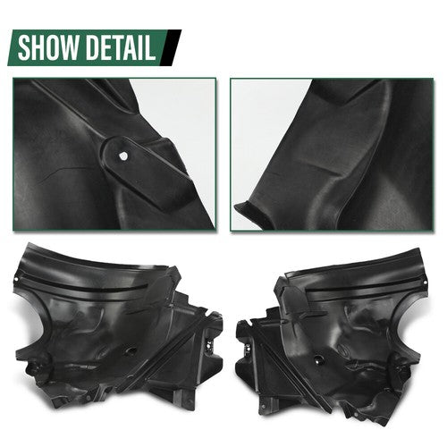 Solid Spare Front Fender Liner Left+Right Side Rear Section Fit For 2010-2016 Benz E350
