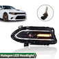 Solid Spare Fit For Dodge Charger 2015-2023 LED DRL Projector Headlight Right Passenger Side