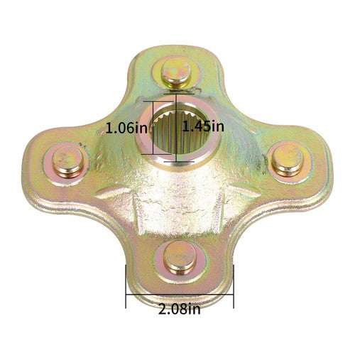Solid Spare Rear Wheel Axle Hub For 93-02 Yamaha Kodiak 400 YFM400FW Fa YFM400A 2X4 4X4 US