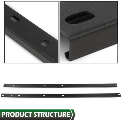 Solid Spare New 2pcs Roof Rack Side Rail Package Black Fit For 2009-2017 Chevrolet Traverse