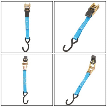 Solid Spare Ratchet Strap 6 Pcs+Polyester 566lbs Fracture Strength 1700lbs 1in*20ft S Hooks