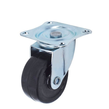 Solid Spare 24 Pack 2" Swivel Caster Wheels Rubber Base With Top Plate & Bearing Heavy Duty