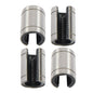 Solid Spare 4Pcs LM30UUOP Linear Ball Bearings Open Type 30mm × 45mm × 64mm Linear Bearing