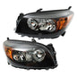 Solid Spare Left+Right Side Black Halogen Headlight Headlamp For Toyota RAV4 2006 2007 2008