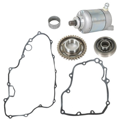 Solid Spare NEW Starter And Starter Clutch And Driven Gear Set For 06 07-2014 Honda TRX450ER