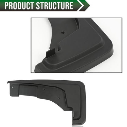 Solid Spare 4PCS Front & Rear Splash Mud Flap Guard Mudguard Fit For 2022-2025 Ford Maverick