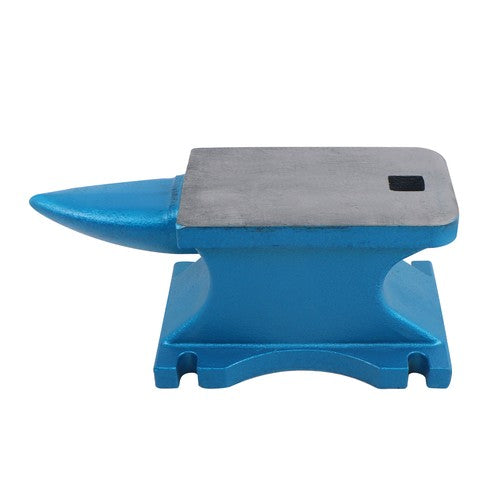 Solid Spare 44LB Round Horn Cast Iron Anvil for Blacksmith Hard Hole Forge Use
