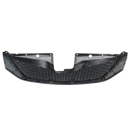 Solid Spare Front Upper Grille Grill Honeycomb ABS Plastic Black For Toyota Sienna 2011-2017