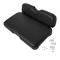Solid Spare Black Front Seat Bottom and Back Cushion Set For EZGO RXV 2008-Up Golf Cart